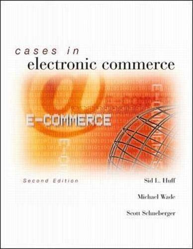 Beispielbild fr Cases in Electronic Commerce zum Verkauf von Anybook.com