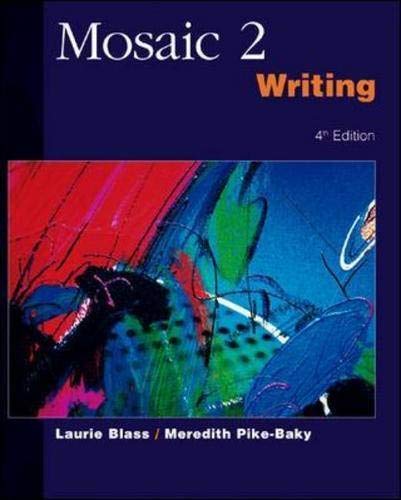 Beispielbild fr Mosaic 2: Wtiting - ISE (Bk. 2) zum Verkauf von BooksRun