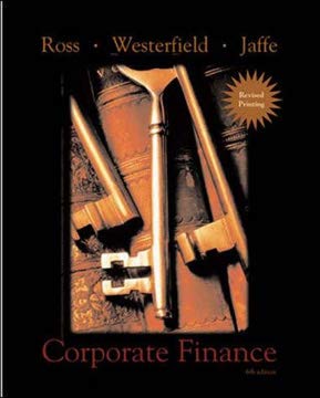 Corporate Finance (9780071124218) by Ross; Westerfield