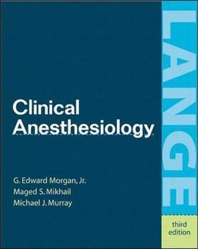 Beispielbild fr Clinical Anesthesiology, International Student Edition (International Students Edition) zum Verkauf von Versandantiquariat Ursula Ingenhoff