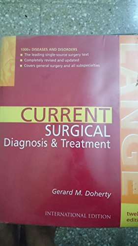 Current Surgical Diagnosis and Treatment (9780071124447) by Way, Lawrence