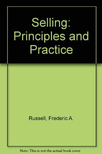 9780071125598: Selling: Principles and Practice