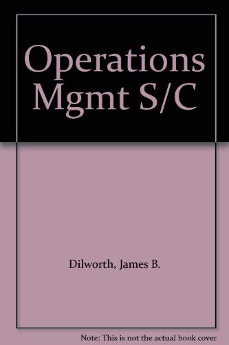 Stock image for Operations Management: Design, Planning and Control for Manufacturing and Services for sale by WorldofBooks