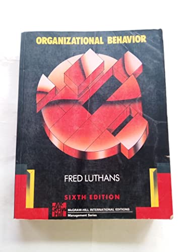 Organizational Behaviour (9780071126878) by Luthans, F.