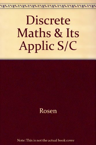 9780071127882: Discrete Maths & Its Applic S/C