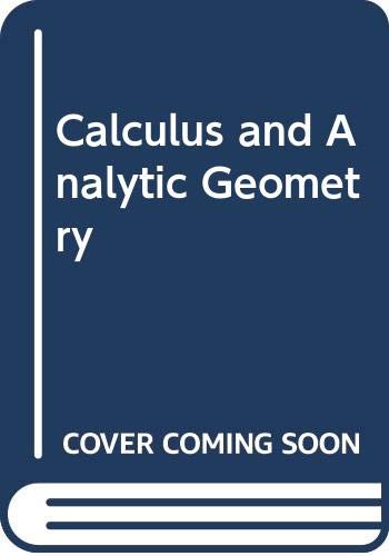 9780071128063: Calculus and Analytic Geometry