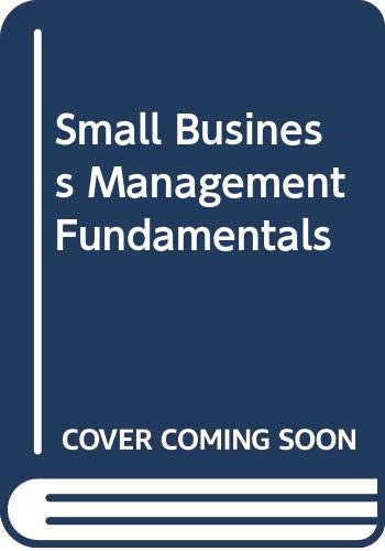 Imagen de archivo de Small Business Management Fundamentals a la venta por Phatpocket Limited