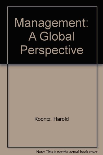 Stock image for Management: A Global Perspective for sale by GF Books, Inc.