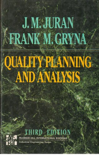 Imagen de archivo de Quality Planning and Analysis a la venta por Broadleigh Books