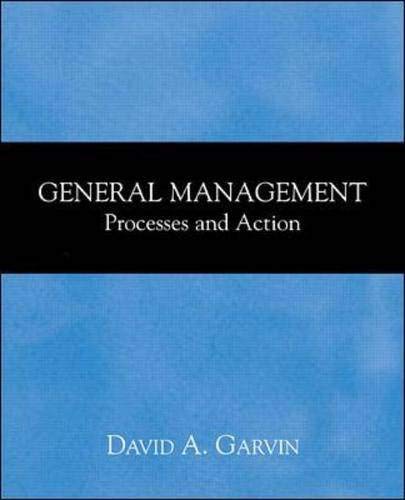 9780071130257: General Management: Processes and Action