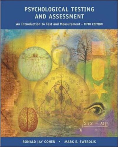 Stock image for Psychological Testing and Assessment: an Introduction to Tests and Measurement for sale by Phatpocket Limited