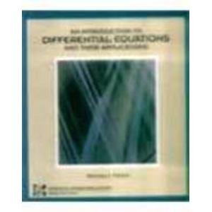 9780071133159: Introduction to Differential Equations and Their Applications