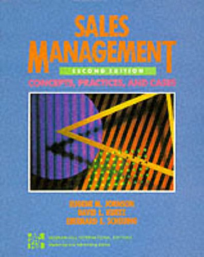 Imagen de archivo de SALES MANAGEMENT 2/E: Concepts, Practices and Cases (McGraw-Hill International Editions: Marketing & Advertising Series) a la venta por AwesomeBooks