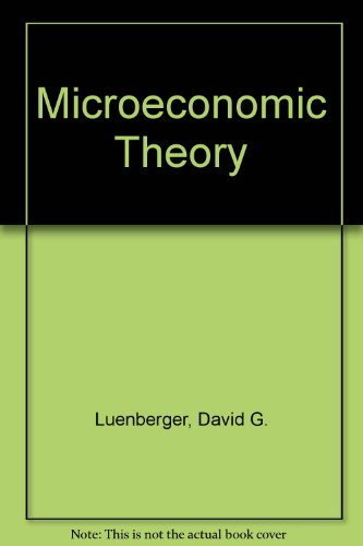 Imagen de archivo de Microeconomic Theory a la venta por dsmbooks