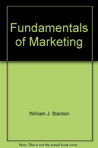 Beispielbild fr Fundamentals of Marketing zum Verkauf von WorldofBooks