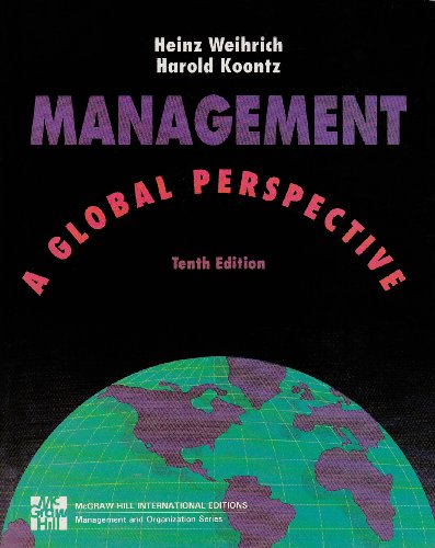Beispielbild fr Management: a Global Perspective zum Verkauf von Better World Books