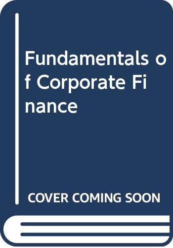 Stock image for Fundamentals of Corporate Finance (McGraw-Hill International Editions) for sale by AwesomeBooks