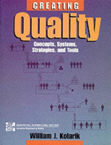 9780071139359: Quality: Systems, Concepts, Strategies and Tools