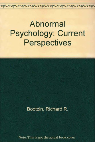 9780071140027: Abnormal Psychology: Current Perspectives