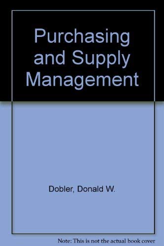 9780071141383: Purchasing and Supply Management