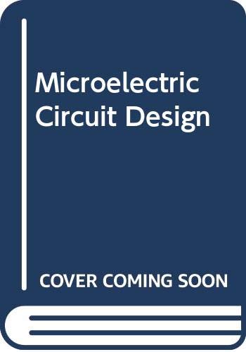 Stock image for Microelectric Circuit Design for sale by Phatpocket Limited