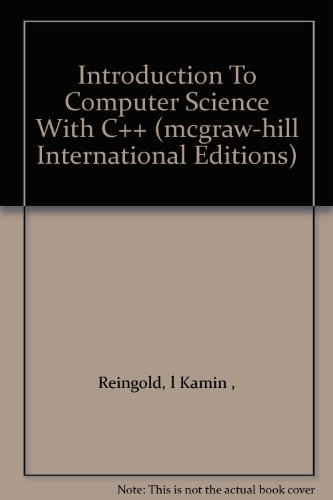 9780071144155: Programming With Class: A C++ Introduction to Computer Science