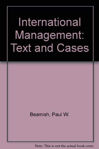 Imagen de archivo de International Management: Text and Cases a la venta por Phatpocket Limited
