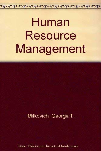 Human Resource Management (9780071149013) by George T. Milkovich, John W. Boudreau