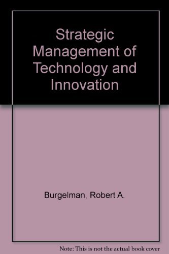 Stock image for Strategic Management of Technology and Innovation for sale by ThriftBooks-Atlanta