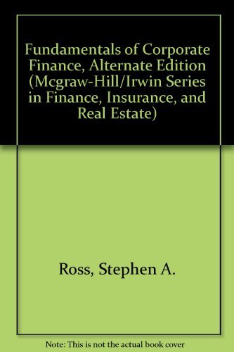 9780071151023: Fundamentals of Corporate Finance, Alternate Edition