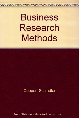 Beispielbild fr Business Research Methods zum Verkauf von WorldofBooks