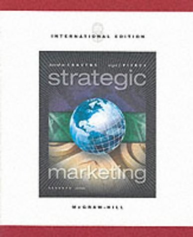 Beispielbild fr Strategic Marketing zum Verkauf von Ammareal