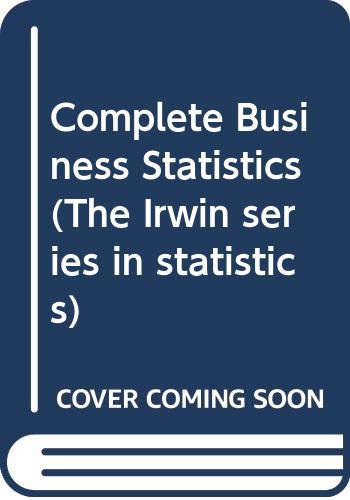 Stock image for Complete Business Statistics. for sale by Plurabelle Books Ltd