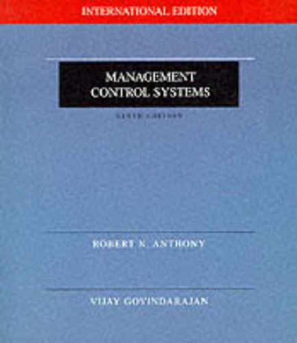 9780071151870: Management Control Systems