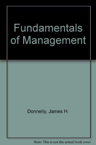 Beispielbild fr Fundamentals of Management: International zum Verkauf von dsmbooks