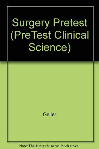 Stock image for Surgery Pretest (PreTest Clinical Science) for sale by HPB-Red