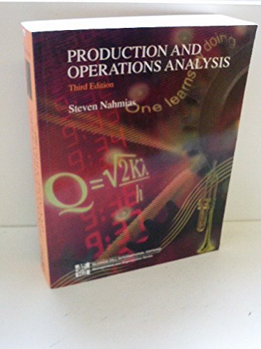 Beispielbild fr Production and Operations Analysis (McGraw-Hill International Editions: Management & Organization Series) zum Verkauf von Buchpark