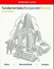 Fundamentals of Corporate Finance (9780071155007) by Stephen A. Ross; Randolph Westerfield; Bradford D. Jordan