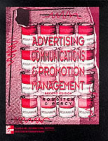 Stock image for Advertising Communications and Promotion Management for sale by Better World Books Ltd