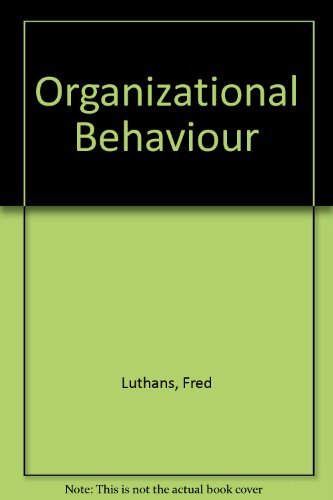 Imagen de archivo de Organizational Behaviour a la venta por WorldofBooks