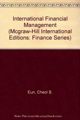Beispielbild fr International Financial Management (Mcgraw-Hill International Editions: Finance Series) zum Verkauf von Ammareal