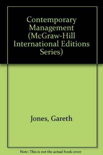 9780071157476: Contemporary Management (McGraw-Hill International Editions Series)