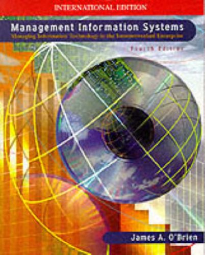 Beispielbild fr Management Information Systems: Managing Information Technology in the Networked Enterprise (McGraw-Hill International Editions Series) zum Verkauf von WorldofBooks