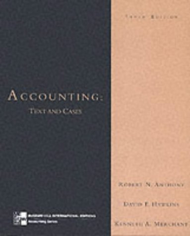 9780071160117: Accounting: Text and Cases