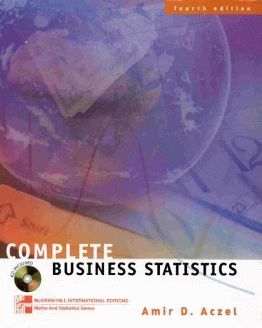 Stock image for Complete Business Statistics (The Irwin/McGraw-Hill series: operations & decision sciences) for sale by Bahamut Media