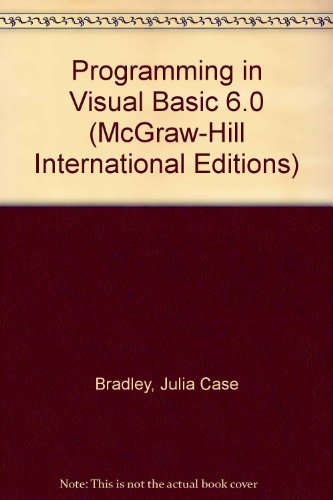 9780071161152: Programming in Visual Basic 6.0 (McGraw-Hill International Editions Series)