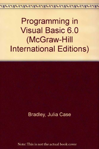 9780071161152: Programming in Visual Basic 6.0 (McGraw-Hill International Editions)