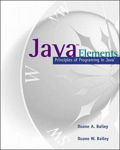 9780071163538: Java Elements: Principles of Programming in Java