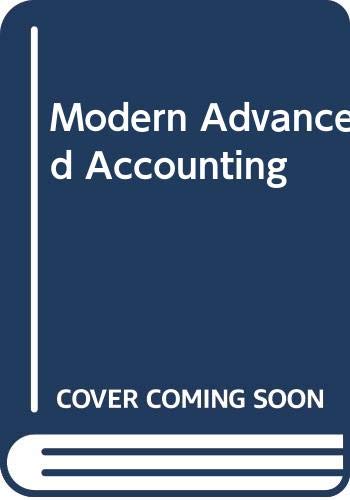 Imagen de archivo de Modern Advanced Accounting a la venta por Phatpocket Limited