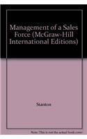 Beispielbild fr Management of a Sales Force (McGraw-Hill International Editions Series) zum Verkauf von medimops